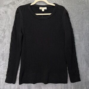 NWT Michael Kors‎ Black Sweater Womens XXL w/ silver specks Holiday Party Date